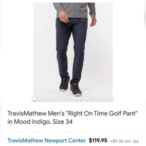 Travis Mathew Right On Time Golf Pant